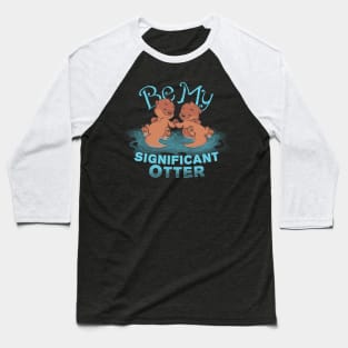 Otter Valentine Baseball T-Shirt